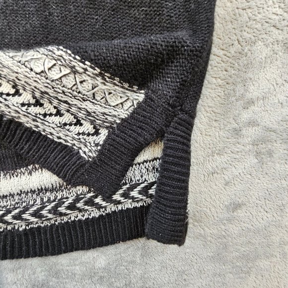 Maurices Sweater Women's‎ 0 XS Fair Isle Cowl Neck Metallic Thread Knit Pullover - Picture 7 of 11